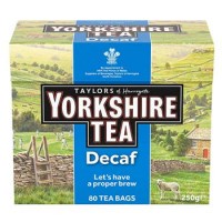 Yorkshire Tea - DECAF - 80 Tea Bags - 250g - Best Before: 10/2025